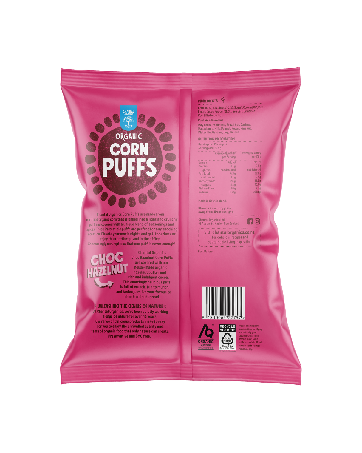 Choc Hazelnut -Corn Puff 90g