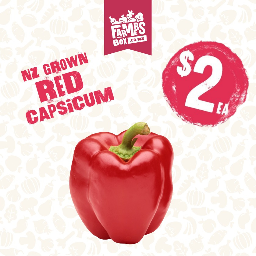 CAPSICUM RED EACH (Whero Kaupapa)