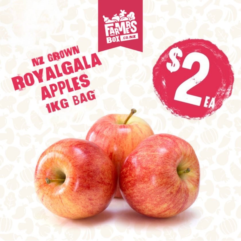 APPLES ROYAL GALA 1KG BAG (ĀPORO)