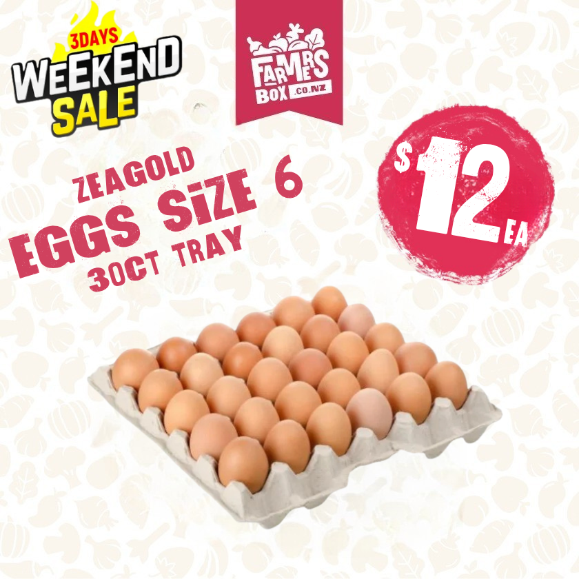 ZEAGOLD SIZE 6 EGGS 30CT