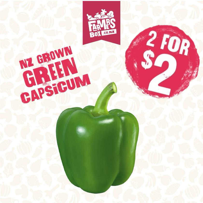 CAPSICUM GREEN EACH (Kaupapa Kakari)
