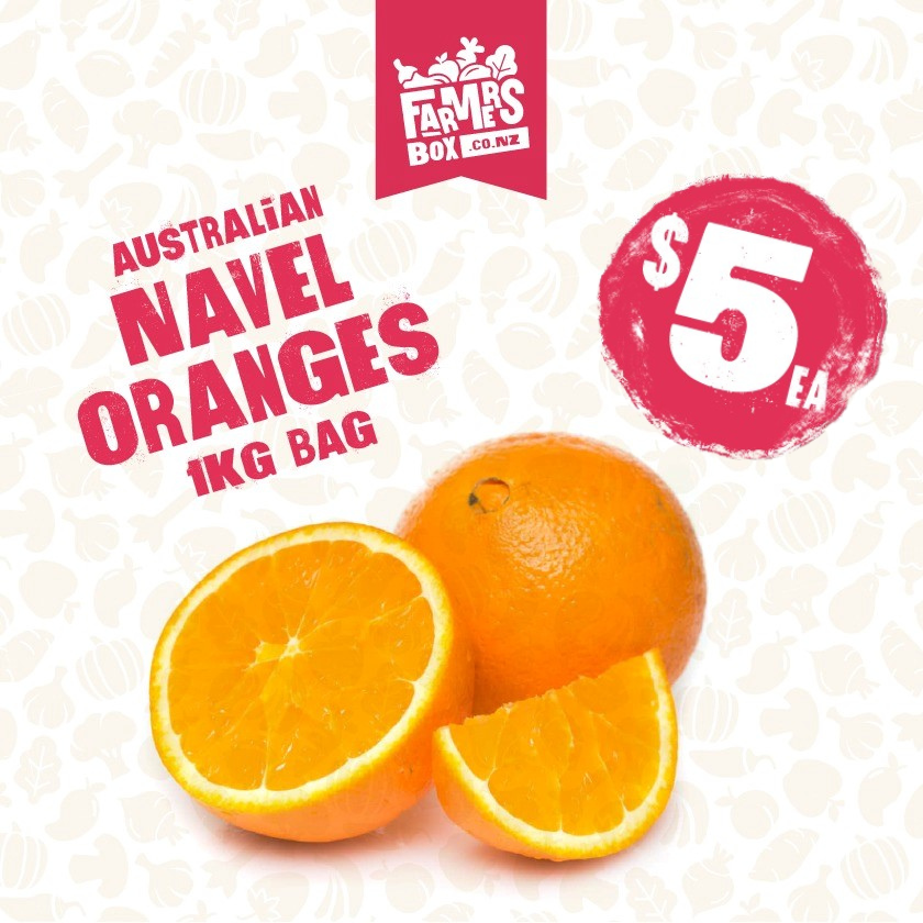 AUSTRALIAN ORANGES NAVEL BAG 1KG (Arowani)