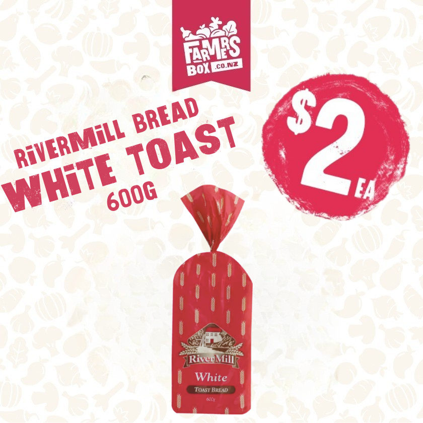 BREAD RIVERMILL WHITE TOAST 600G
