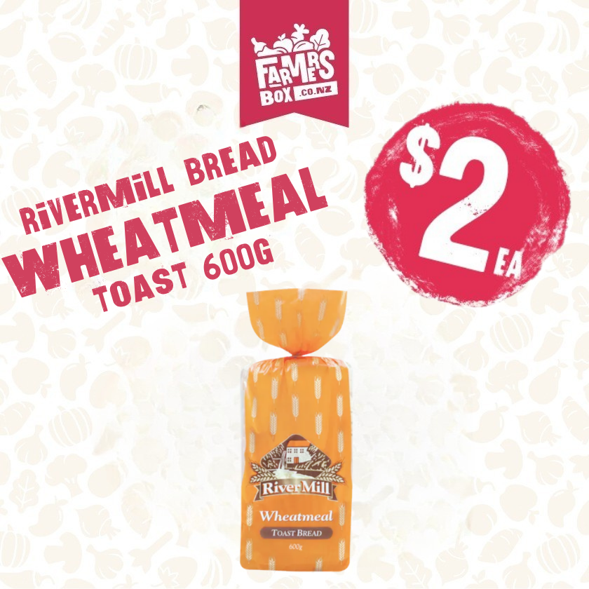 BREAD RIVERMILL WHEATMEAL TOAST 600G