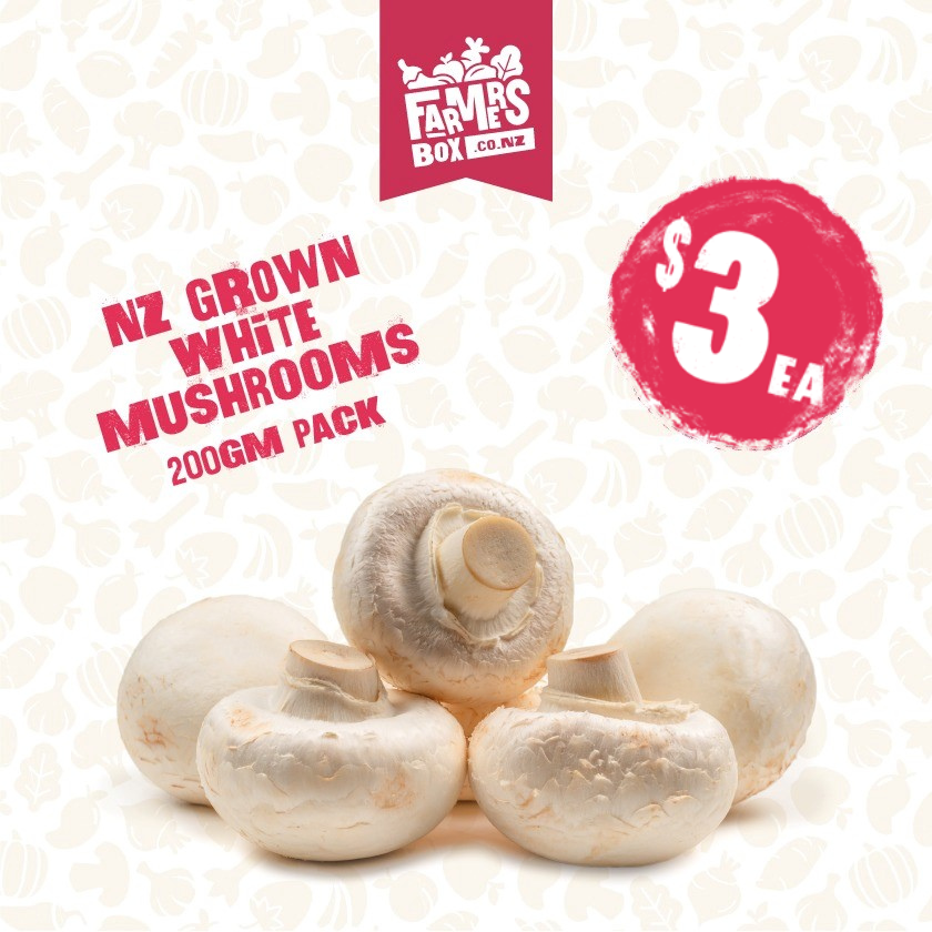 200 GMS MUSHROOMS WHITE BUTTON
