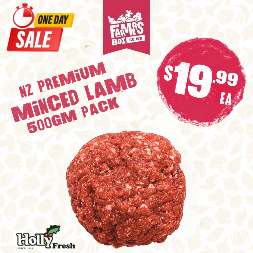 NZ PREMIUM MINCED LAMB 500GM PACK