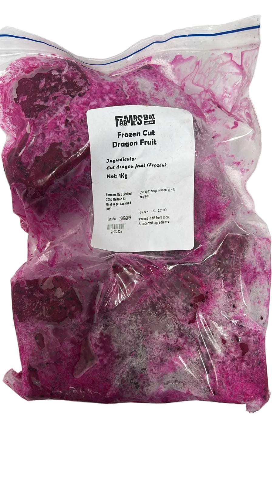 FROZEN CUT DRAGON FRUIT RED 1 KG