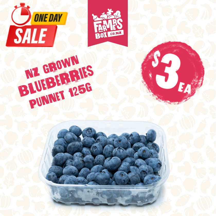 125G BERRIES BLUEBERRIES PP (NZ) PUNNET (Turutu)