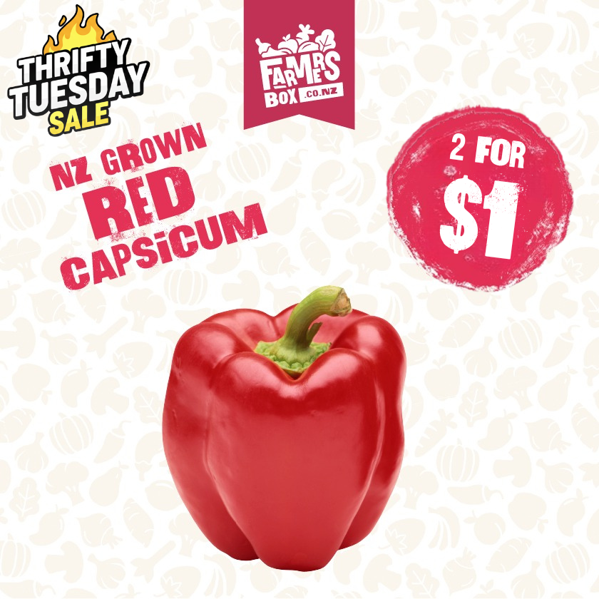 CAPSICUM RED EACH (Whero Kaupapa)