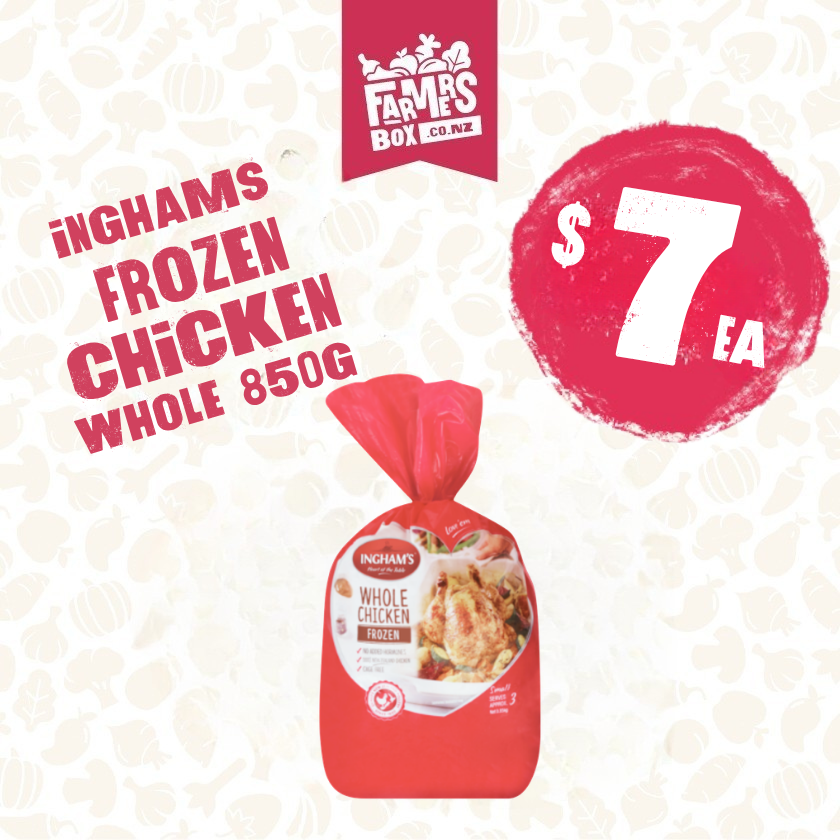 FROZEN CHICKEN WHOLE INGHAM 850G PACK