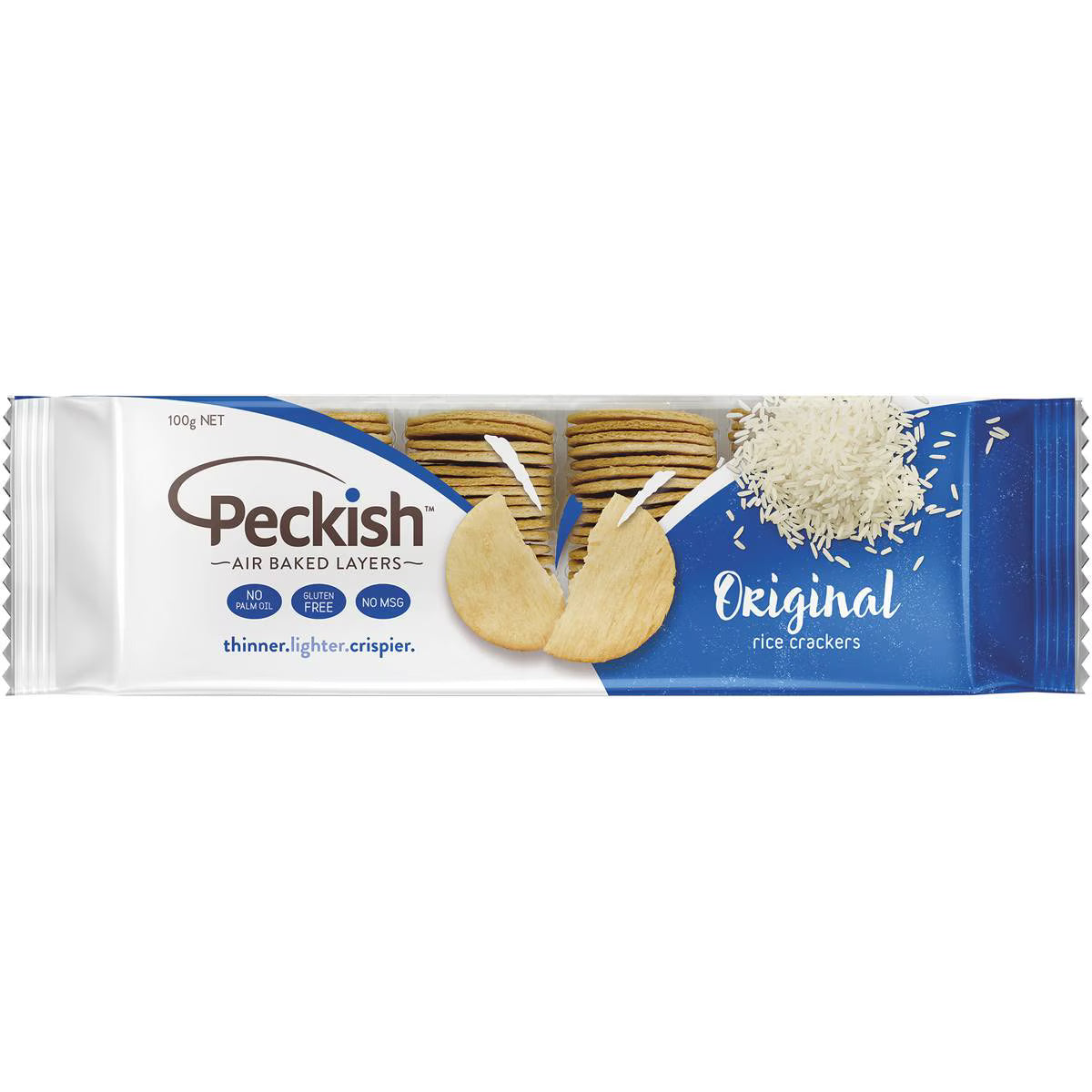 PECKISH ORIGINAL RICE CRACKERS - Snacks - Farmers Box.