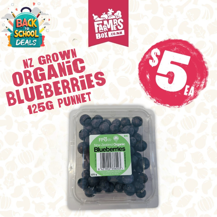 ORGANIC BLUEBERRIES 125GM(pafa'ifa'i organic)