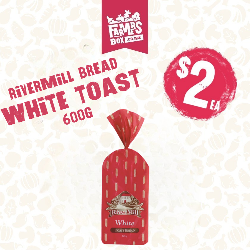 RIVERMILL BREAD WHITE TOAST 600G - Breakfast & Cereals - Farmers Box.