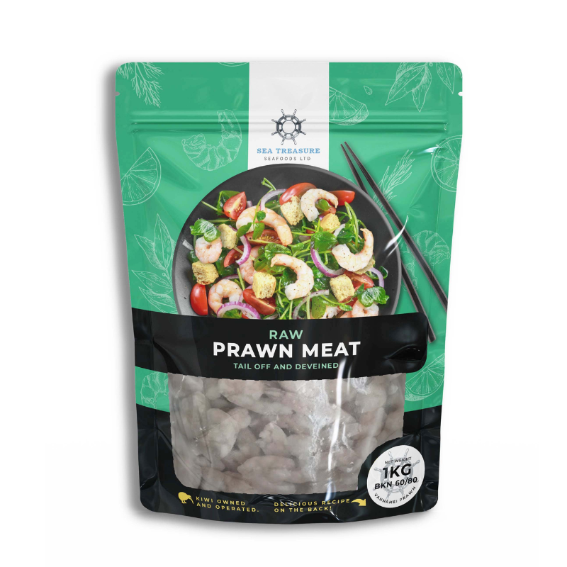 FROZEN 1KG PRAWN RAW MEAT 60/80