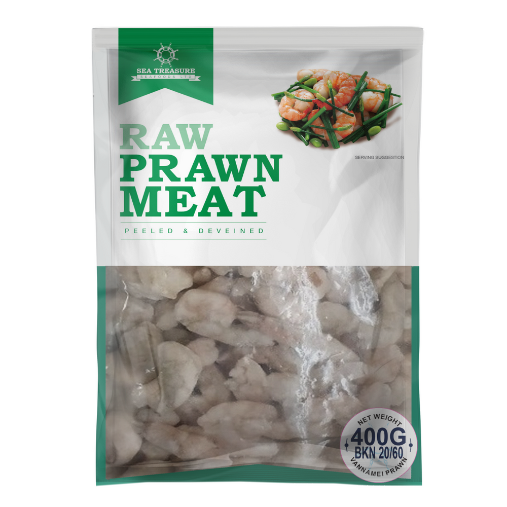 Frozen Prawn Meat Raw Van Bkn 20/60 400GMS