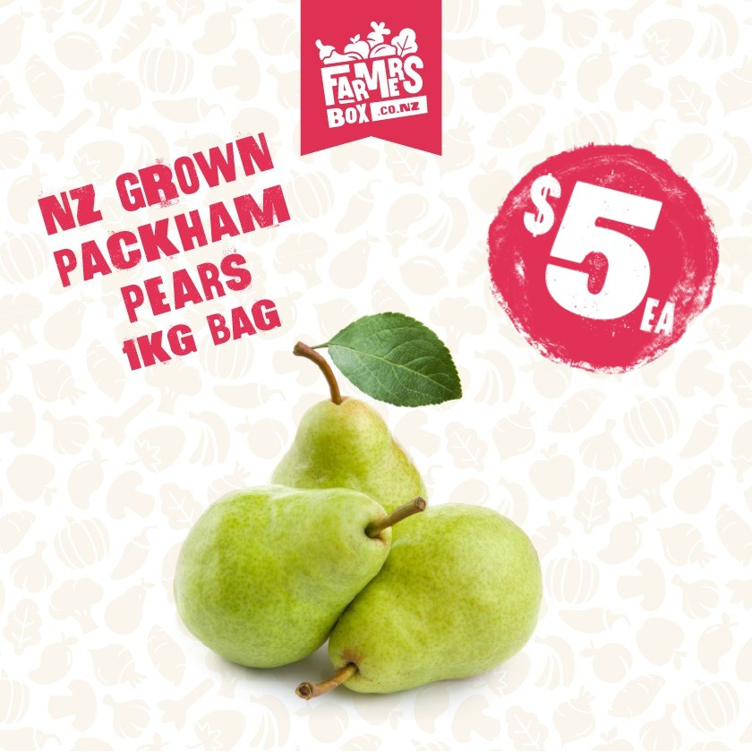 PEARS PACKHAM 1KG BAG