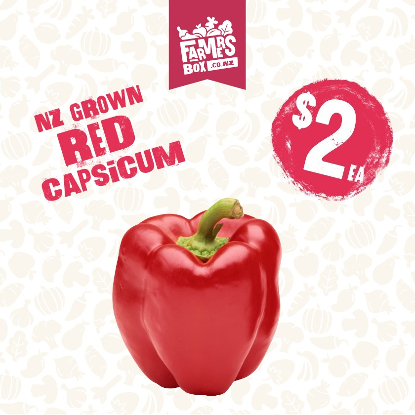 CAPSICUM RED EACH (Whero Kaupapa)