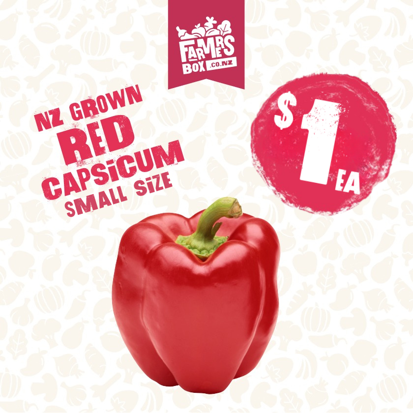 CAPSICUM RED EACH (Small Size) (Whero Kaupapa)