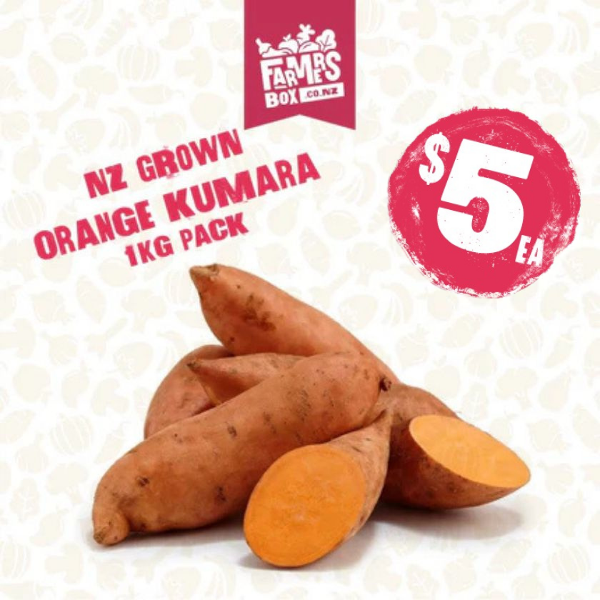 KUMARA ORANGE 1KG BAG (Kumara Karaka)