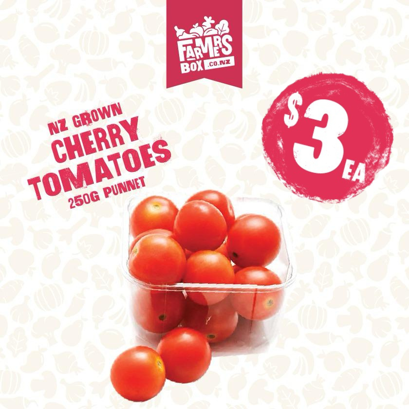 TOMATOES CHERRY 250G PUNNET(here tōmato punnet)