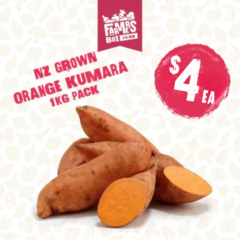 KUMARA ORANGE 1KG BAG (Kumara Karaka)