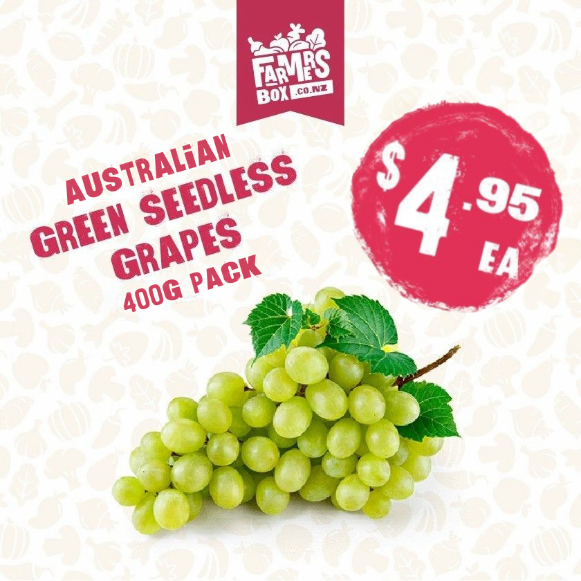 GRAPES GREEN 400G PACK- SEEDLESS (Karepe Matomato)