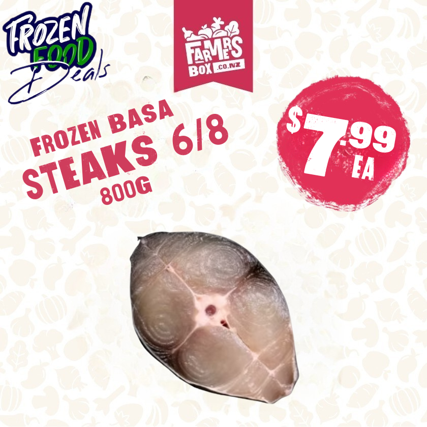 Frozen Basa Steaks 6/8 800GMS