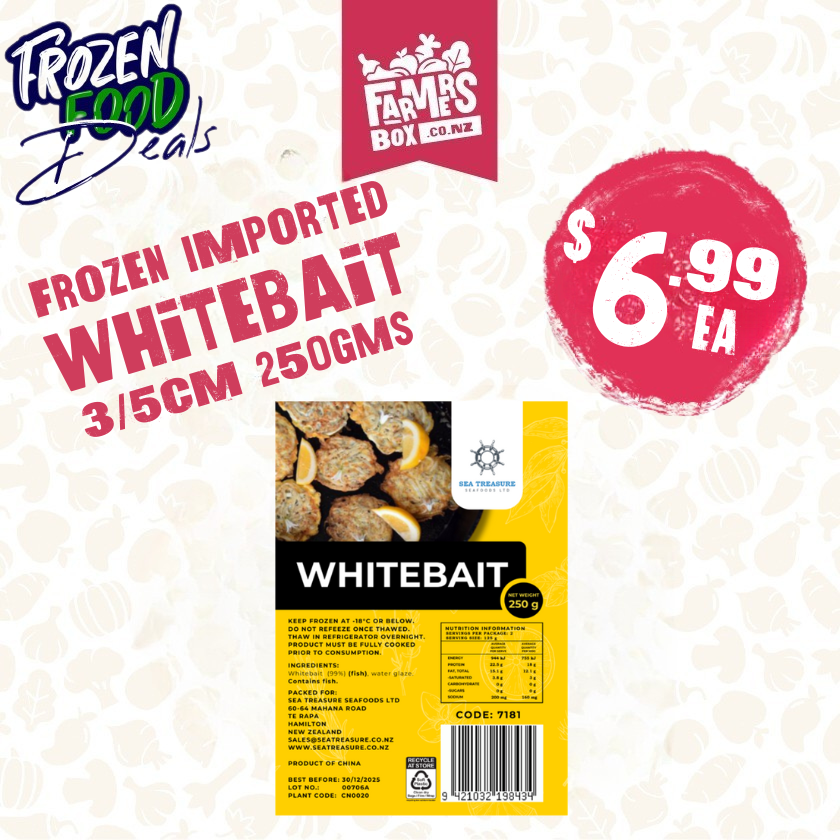 Frozen Whitebait Imported 3/5cm 250GMS