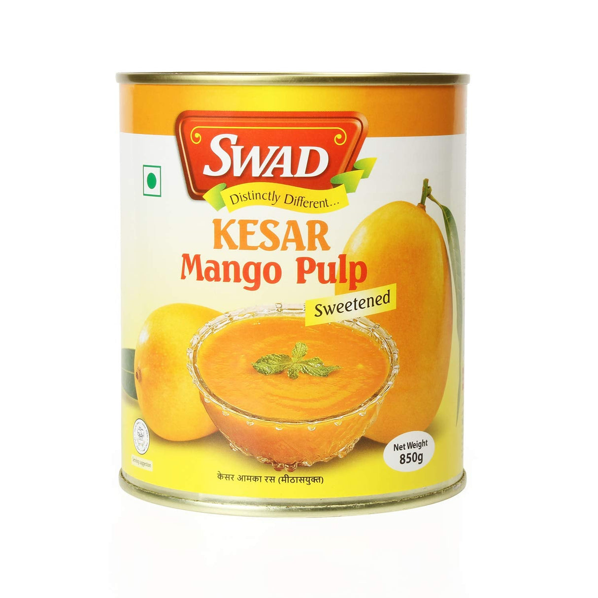 Swad Kesar Mango Pulp 850g (Sweetened)
