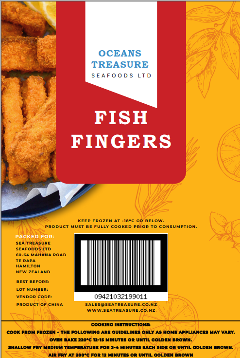 Frozen Crumbed Fish Fingers (Tray) 375G