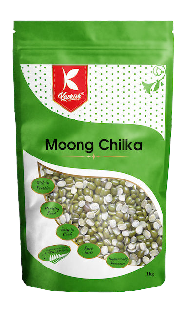 Split Green Gram 1kg (Moong Chilka) (Kashish)