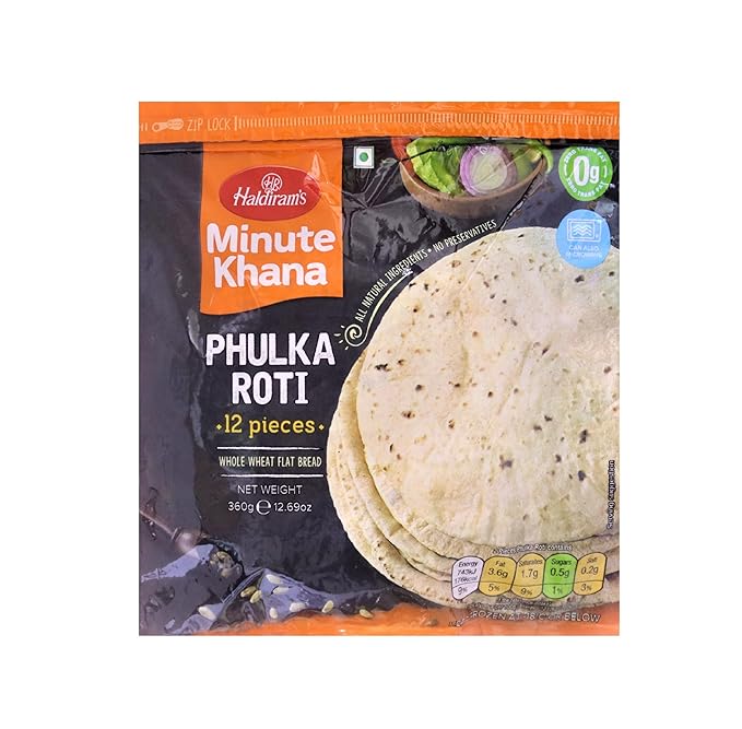 Frozen Phulka Roti 360g (Haldirams)