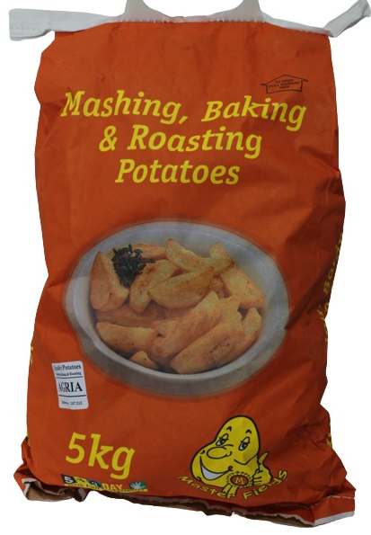 POTATOES AGRIA 5KG BAG (Rīwai Agria) - - Farmers Box.