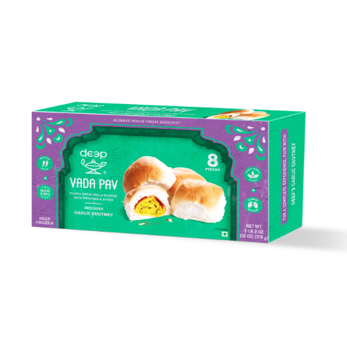 FROZEN VADAPAV (POTATO FRITTER SANDWICH) WITH CHUTNEY - 510G