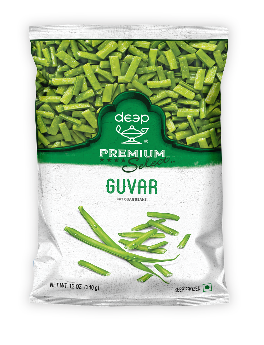Frozen Cluster Beans (Guvar) – 340g