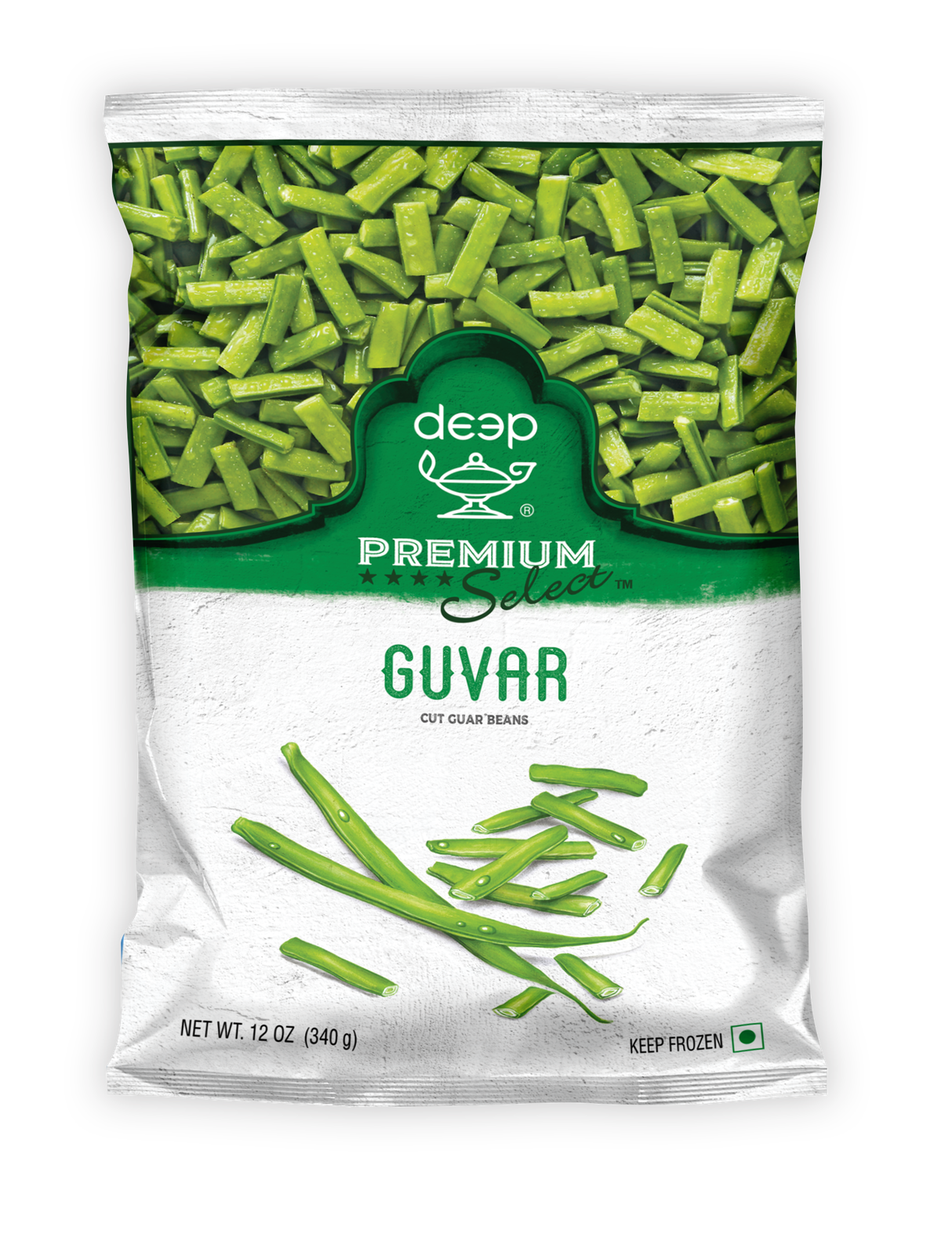 Frozen Cluster Beans (Guvar) – 340g