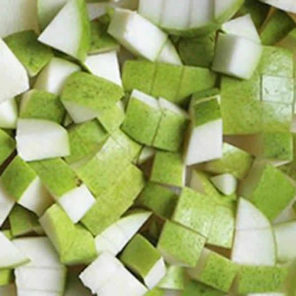 DICED PEARS - SKIN ON 1KG