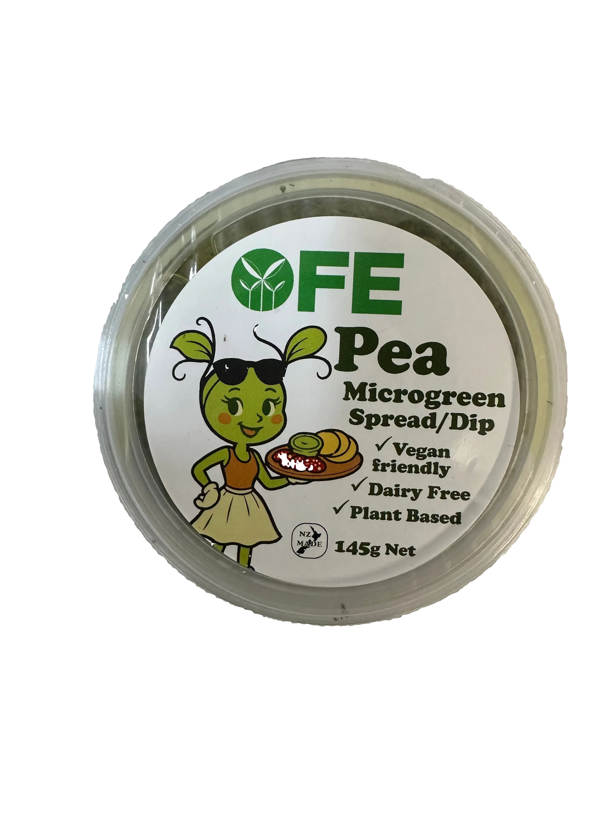 MICROGREEN PEA DIP 145GM (NZGAP CERTIFIED)