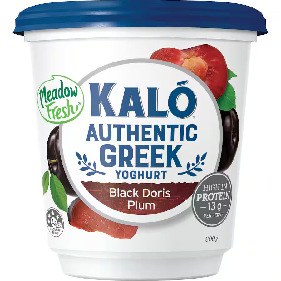 Meadow Fresh Kalo Black Doris Authentic Greek Yoghurt 800g - Dairy & Eggs - Farmers Box.
