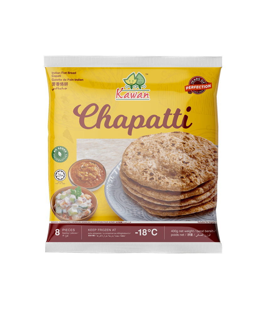 Frozen Roti Chapati 5pcs x 50g (Kawan)