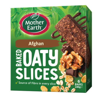 Mother Earth Afghan Baked Oaty Slices 240g