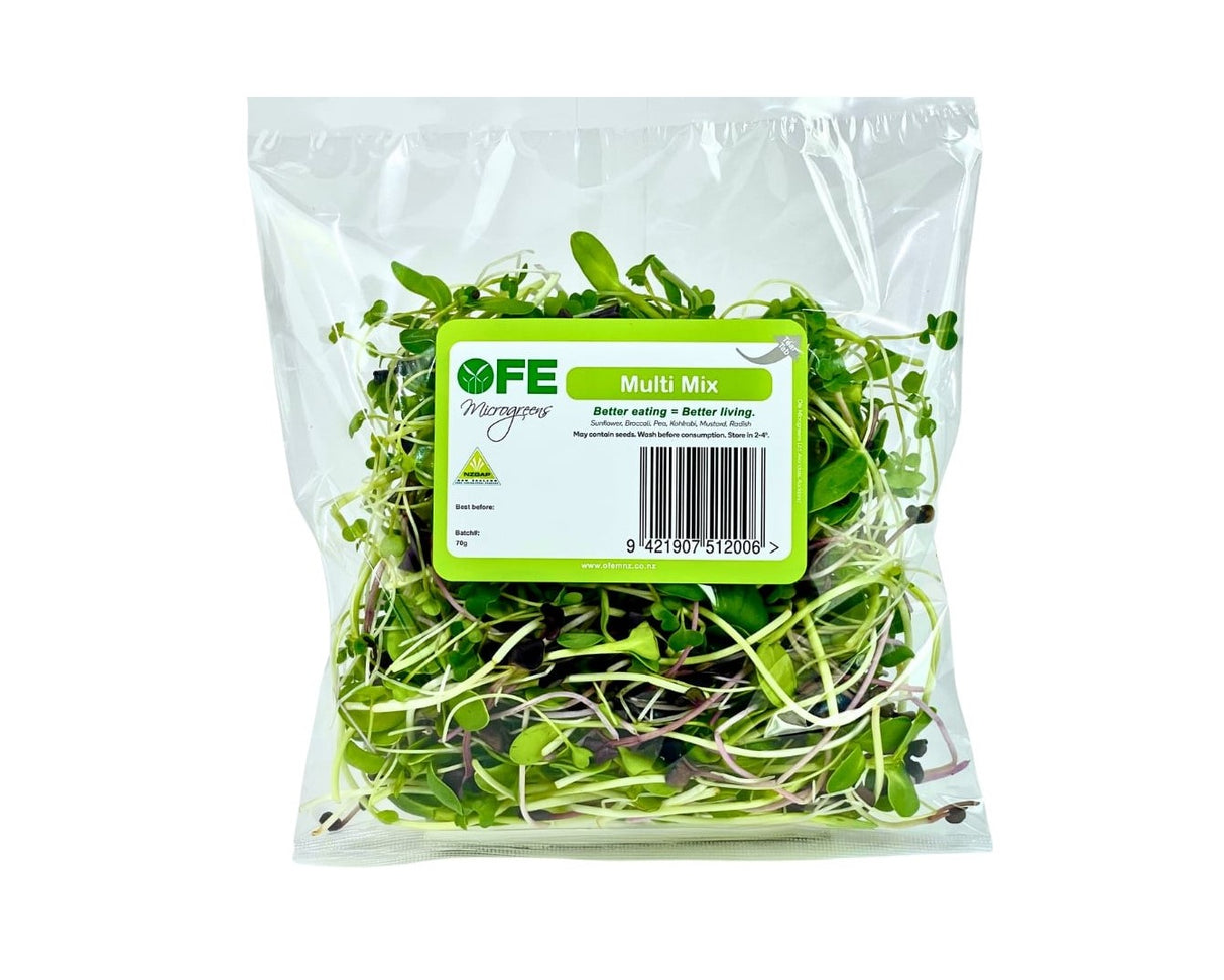 MICROGREENS MULTI-MIX 70GM (NZGAP CERTIFIED)