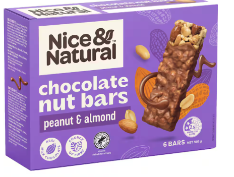 NICE NUT BAR CHOC ALMOND 6S