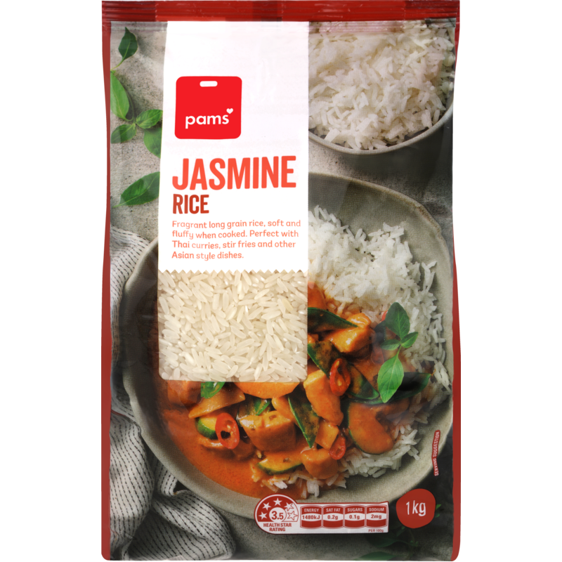 JASMINE RICE 1KG - Pasta, Sauces & Dips - Farmers Box.