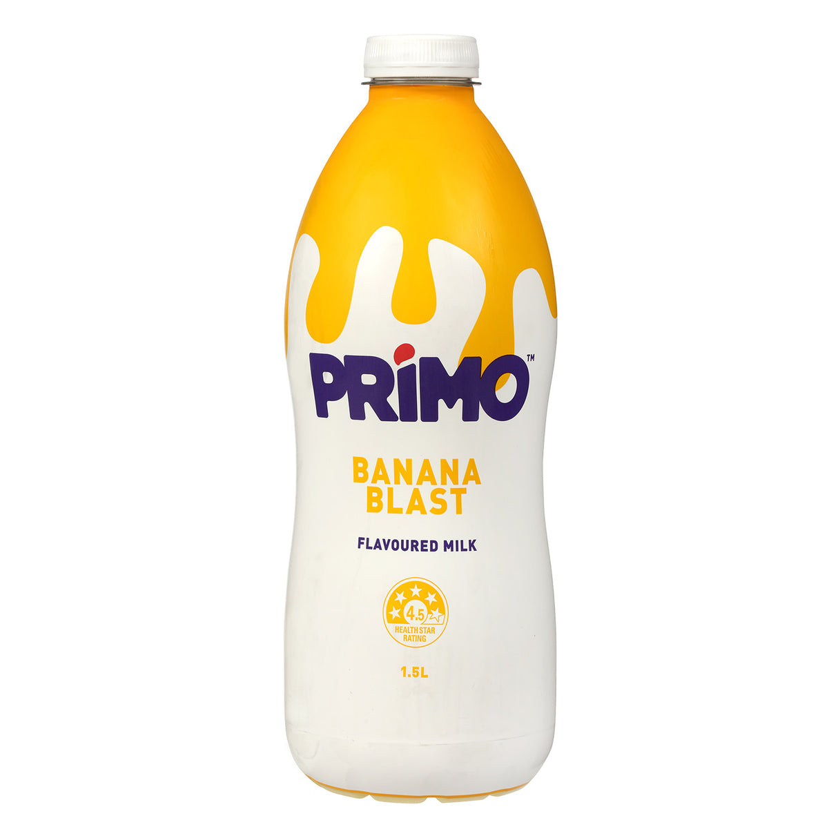 Primo Flavoured Milk Banana Bottle 1.5L - Dairy & Eggs - Farmers Box.