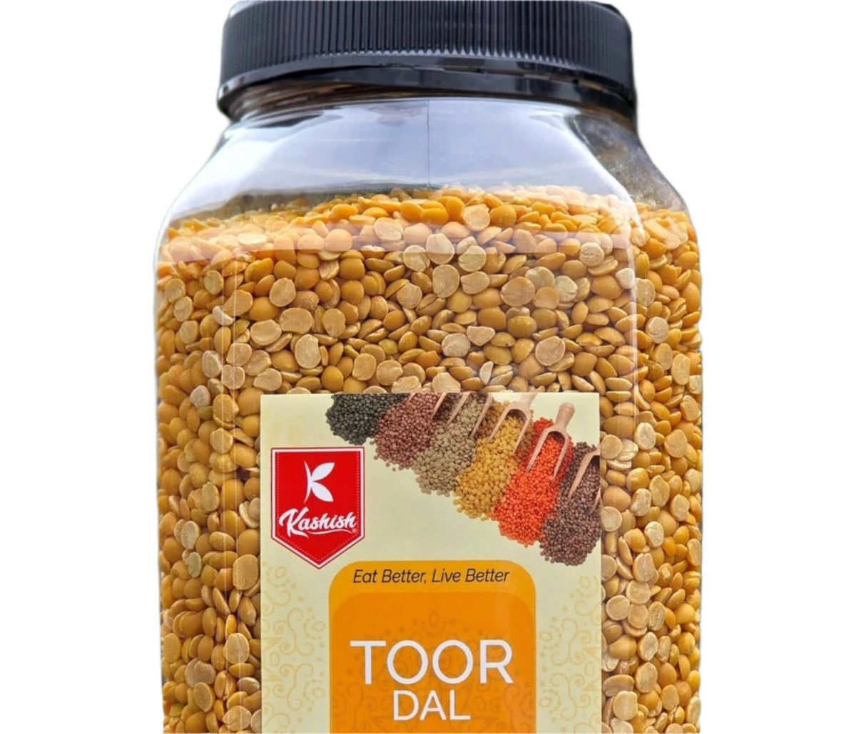 Pigeon Pea 1.8kg Jar- Toor Daal (Kashish)