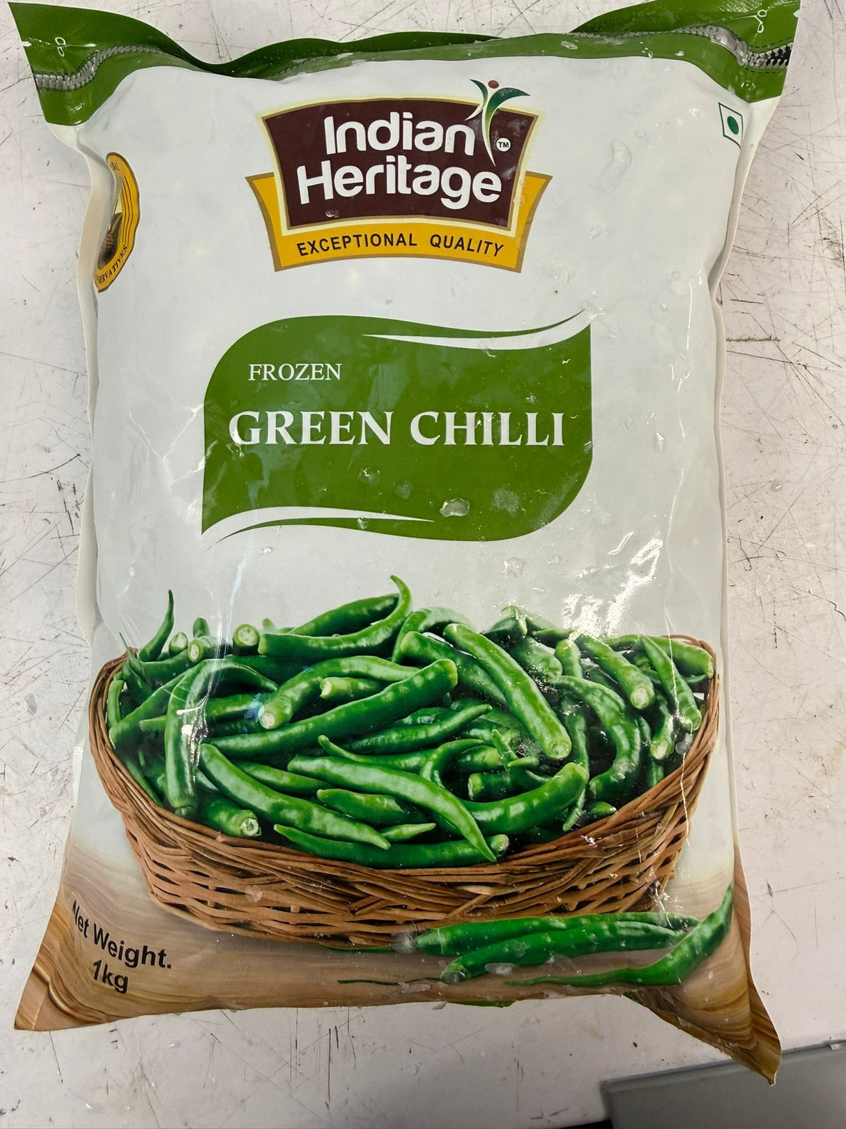 Frozen Green Chilli 1kg (Indian Heritage) - Frozen Fruits & Veggies - Farmers Box.