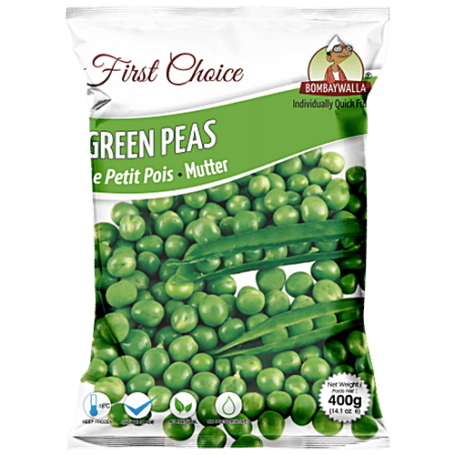 Bombaywalla Frozen Matar Green Peas 315g - Frozen Fruits & Veggies - Farmers Box.