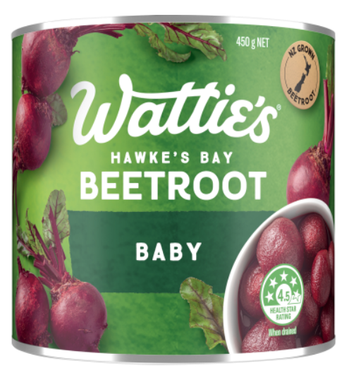 WATTIES BABY BEETROOT 450G