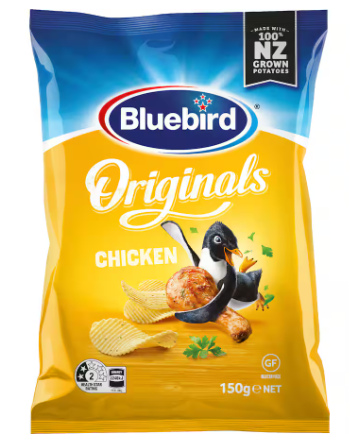 BLUEBIRD CHIPS ORIGINAL CUT CHICKEN 150G